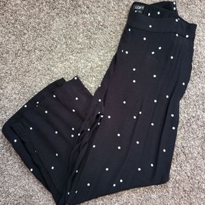 Polka Dot Bomber Jacket and Wide Leg Soft Pants
